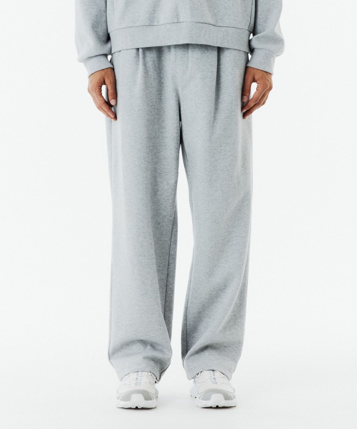 브롬톤 런던(BROMPTON LONDON) LOGO STRAIGHT SWEAT TROUSERS - M/GREY (P263MPT163)
