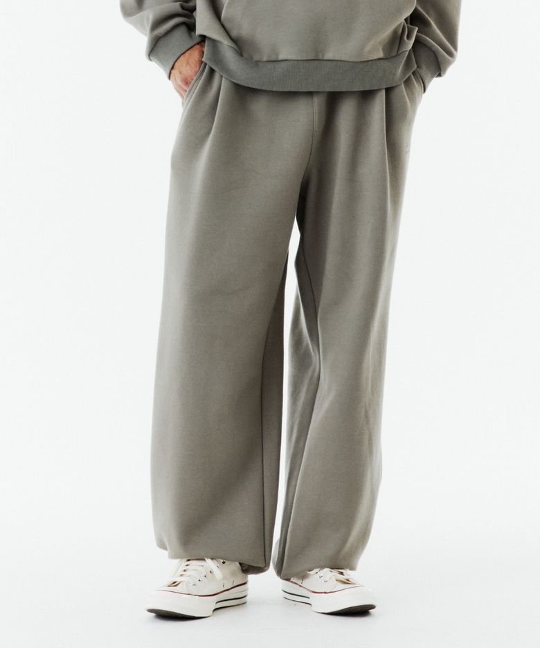 LOGO WIDE SWEAT TROUSERS - MOCHA (P263UPT164)