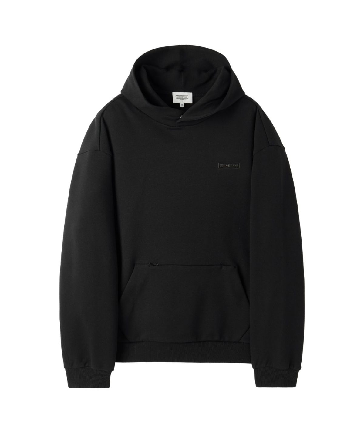 브롬톤 런던(BROMPTON LONDON) LOGO HOODED SWEATSHIRT - BLACK (P263UHD163)