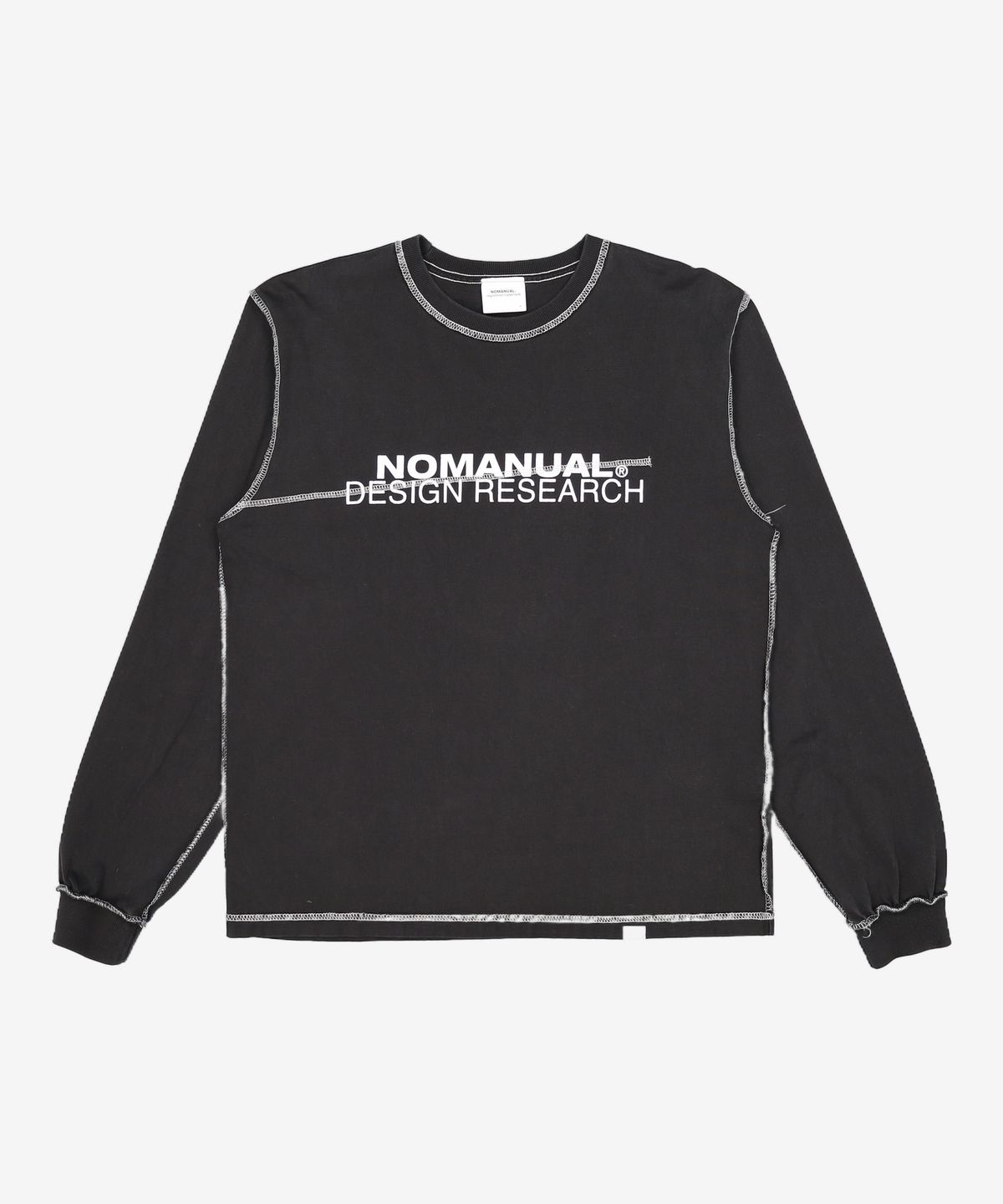 노매뉴얼(NOMANUAL) R.D LONG SLEEVE TEE - BLACK M