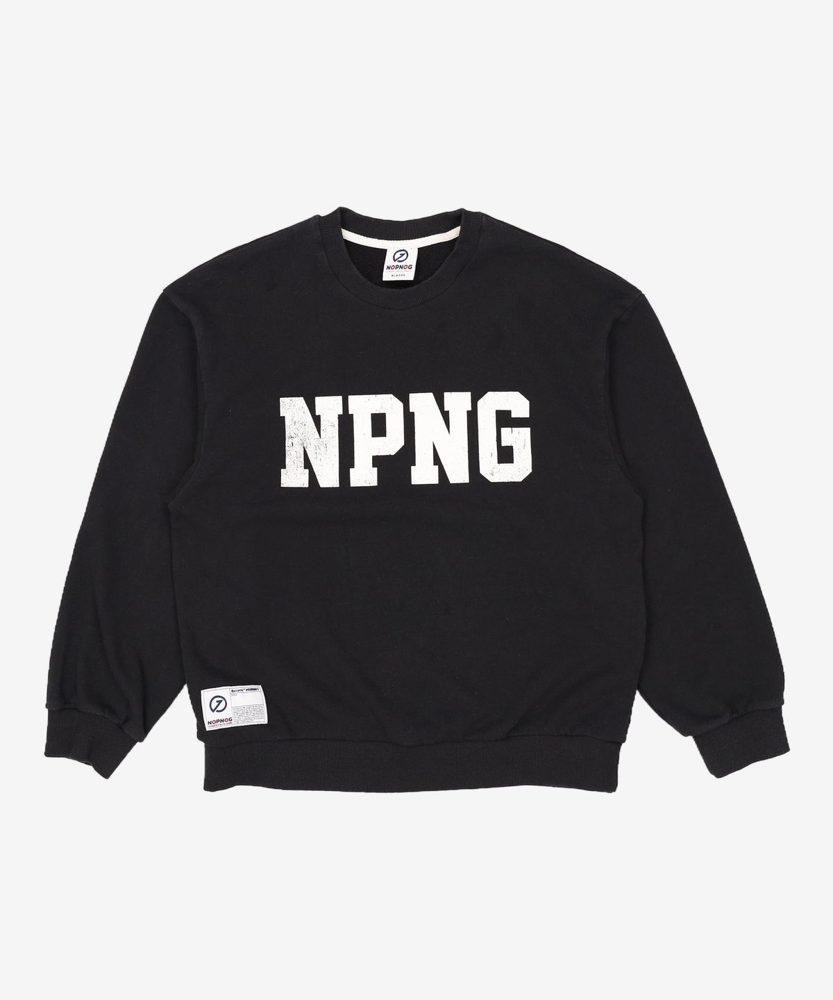 놉녹(NOPNOG) [테리/피치기모]놉녹 레터링 스웻셔츠 (3color) XL