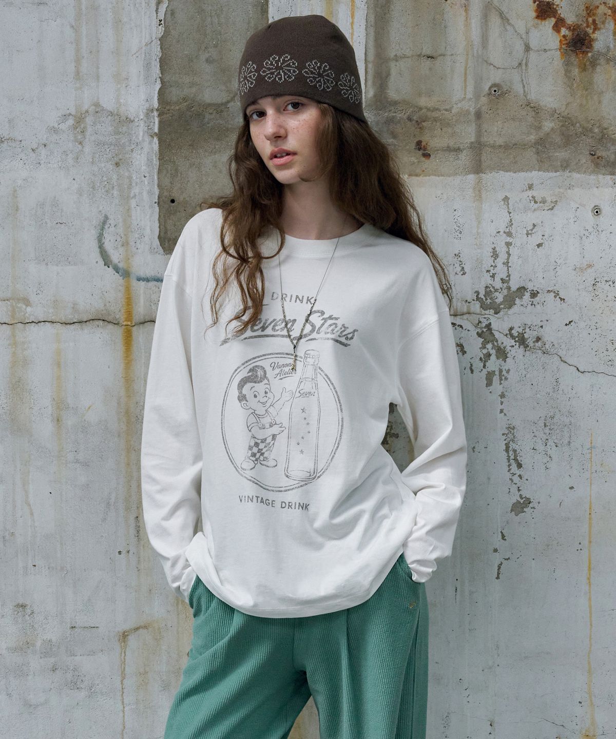 반원 아틀리에(VANONE ATELIER) A3628 Vintage soda 롱 슬리브_White