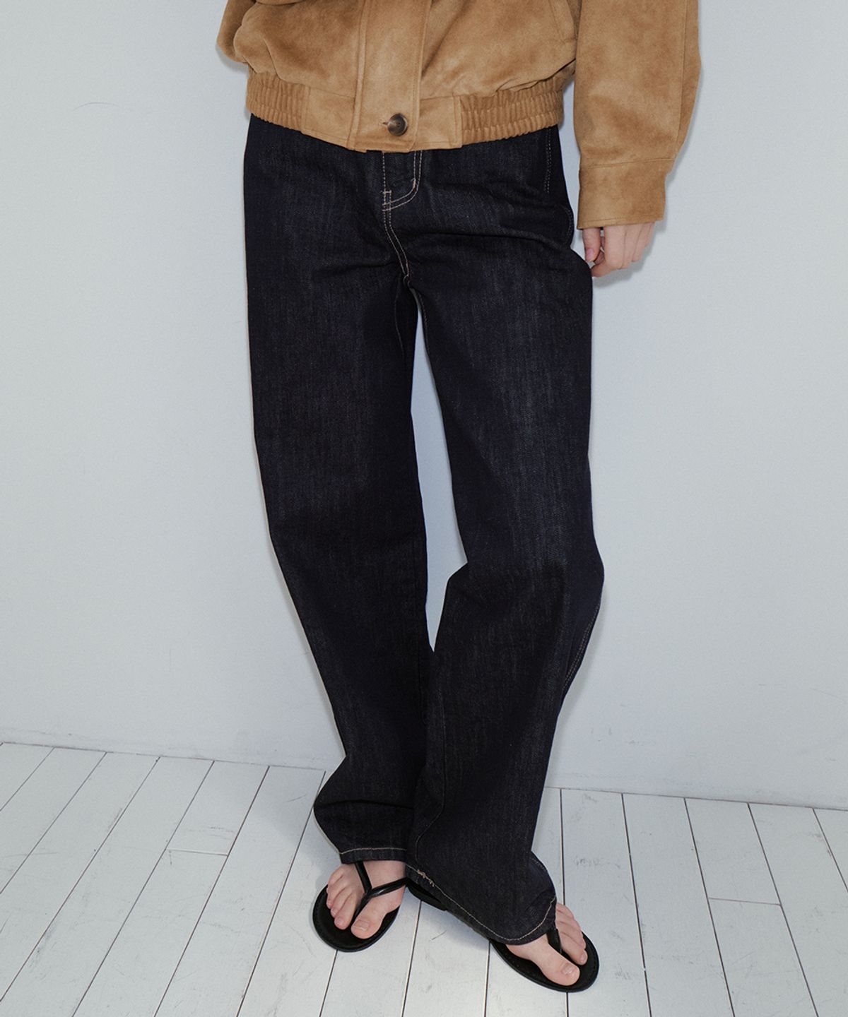 프리버07(FRIVER07) Non fade straight denim pants FRFA01DP01_Indigo