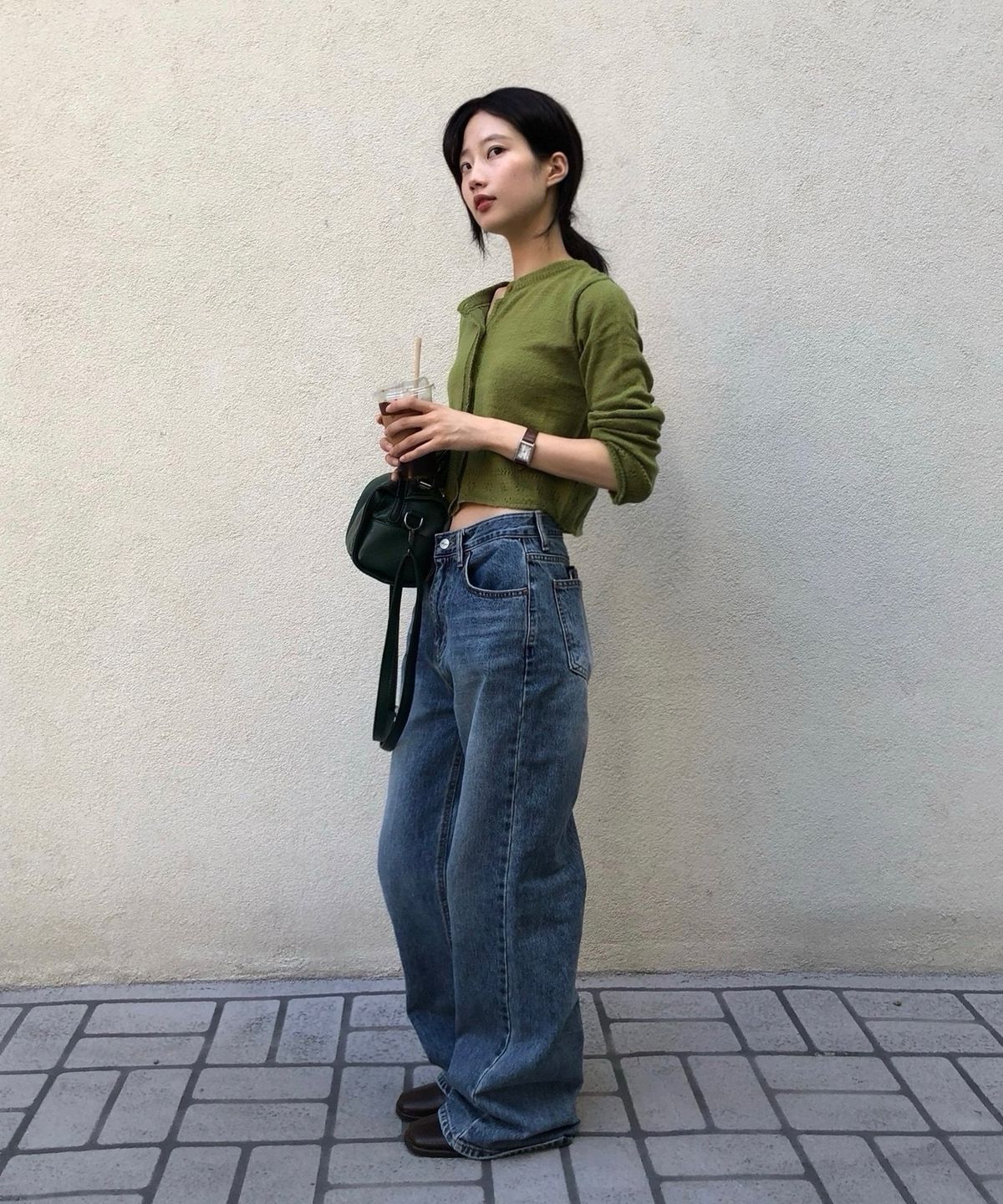 프리버07(FRIVER07) Natural washed denim pants FRFA01DP04_Blue