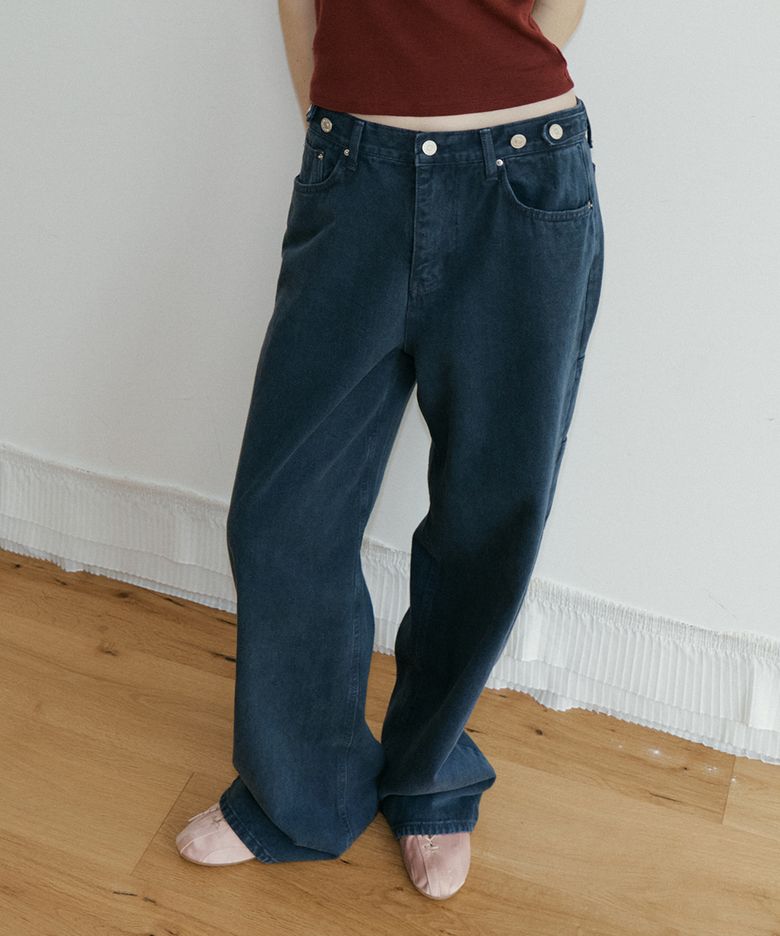 Pocket washed cargo pants [FRFA05DP03]_Navy