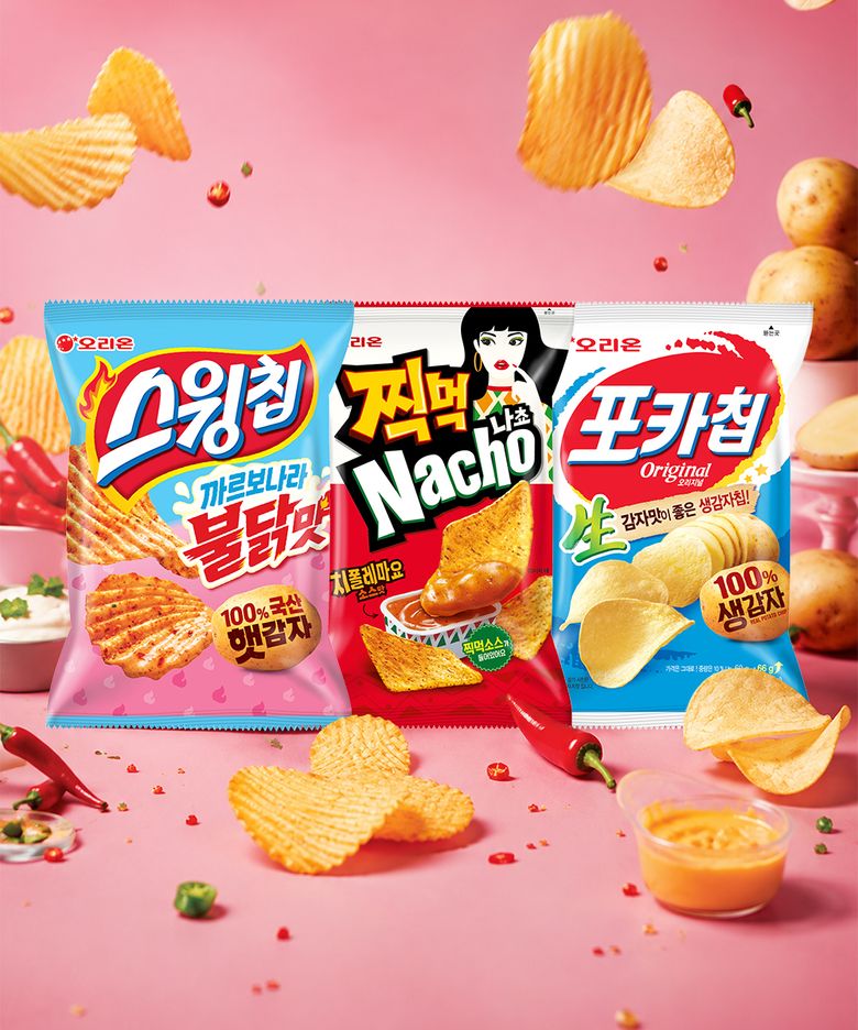 스낵 인기모음전 (포카칩 오리2개 + 스윙칩 까르보불닭 2개 + 찍먹나쵸 치폴레마요 2개)