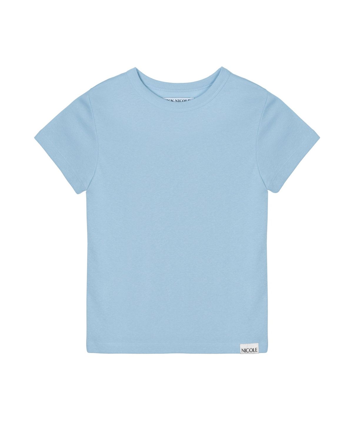 닉앤니콜(NICK&NICOLE) ESSENTIAL HALF SLEEVE TOP_SKY BLUE