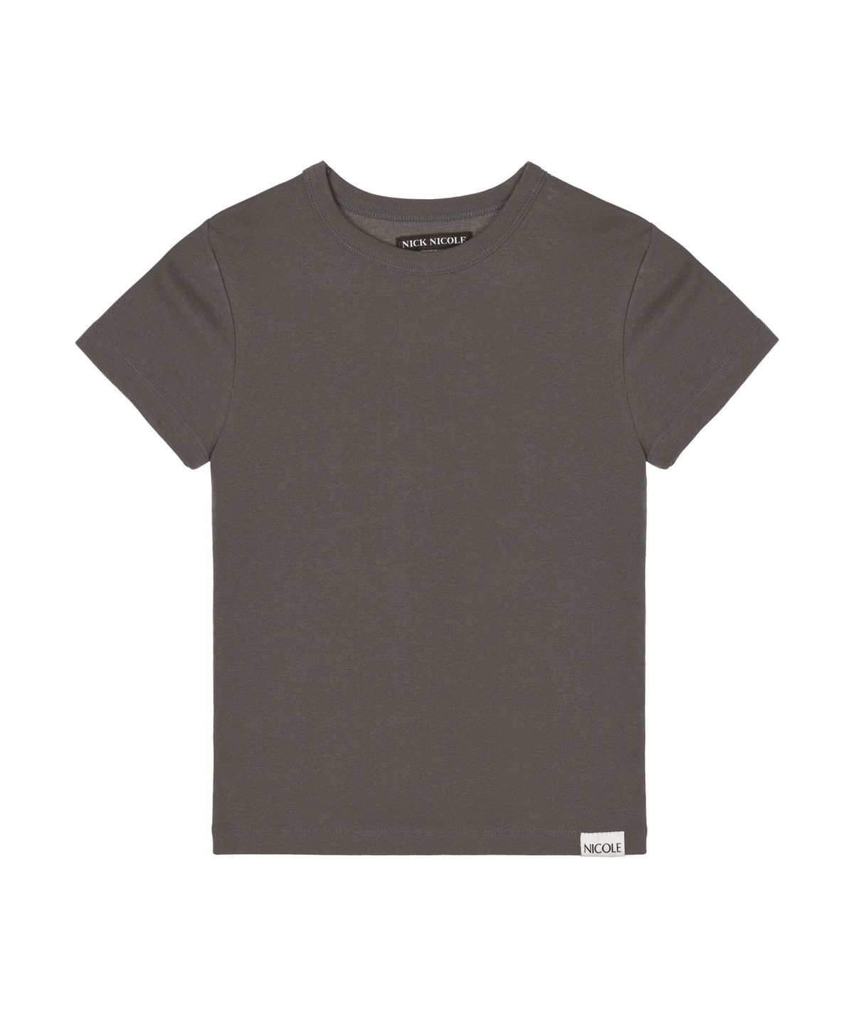 닉앤니콜(NICK&NICOLE) ESSENTIAL HALF SLEEVE TOP_BROWN