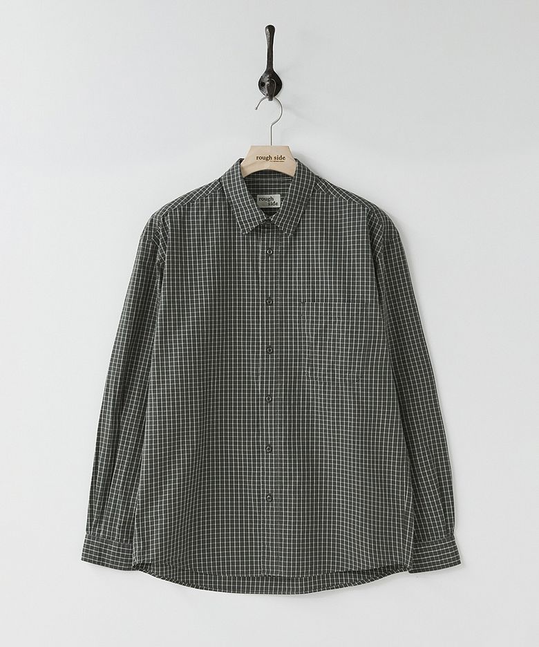 Primary Shirt Charcoal Grid