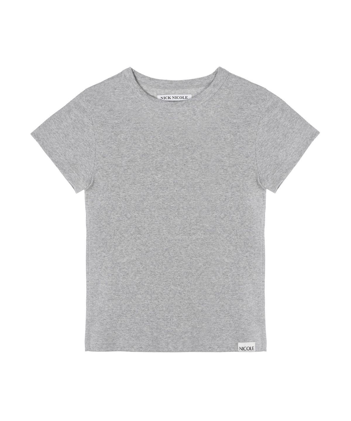 닉앤니콜(NICK&NICOLE) ESSENTIAL HALF SLEEVE TOP_GRAY