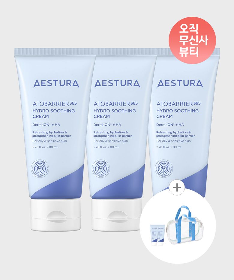 아토베리어365 하이드로 수딩크림 80ml X 3개