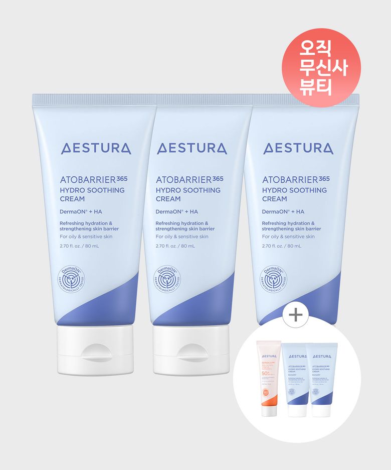 아토베리어365 하이드로 수딩크림 80ml X 3개