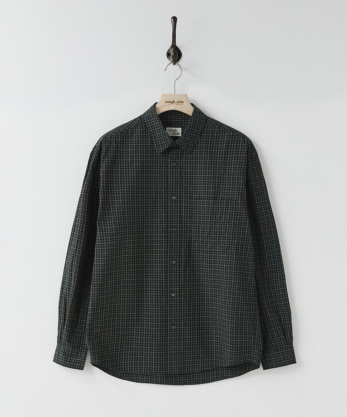 러프사이드(ROUGHSIDE) Primary Shirt Black Check