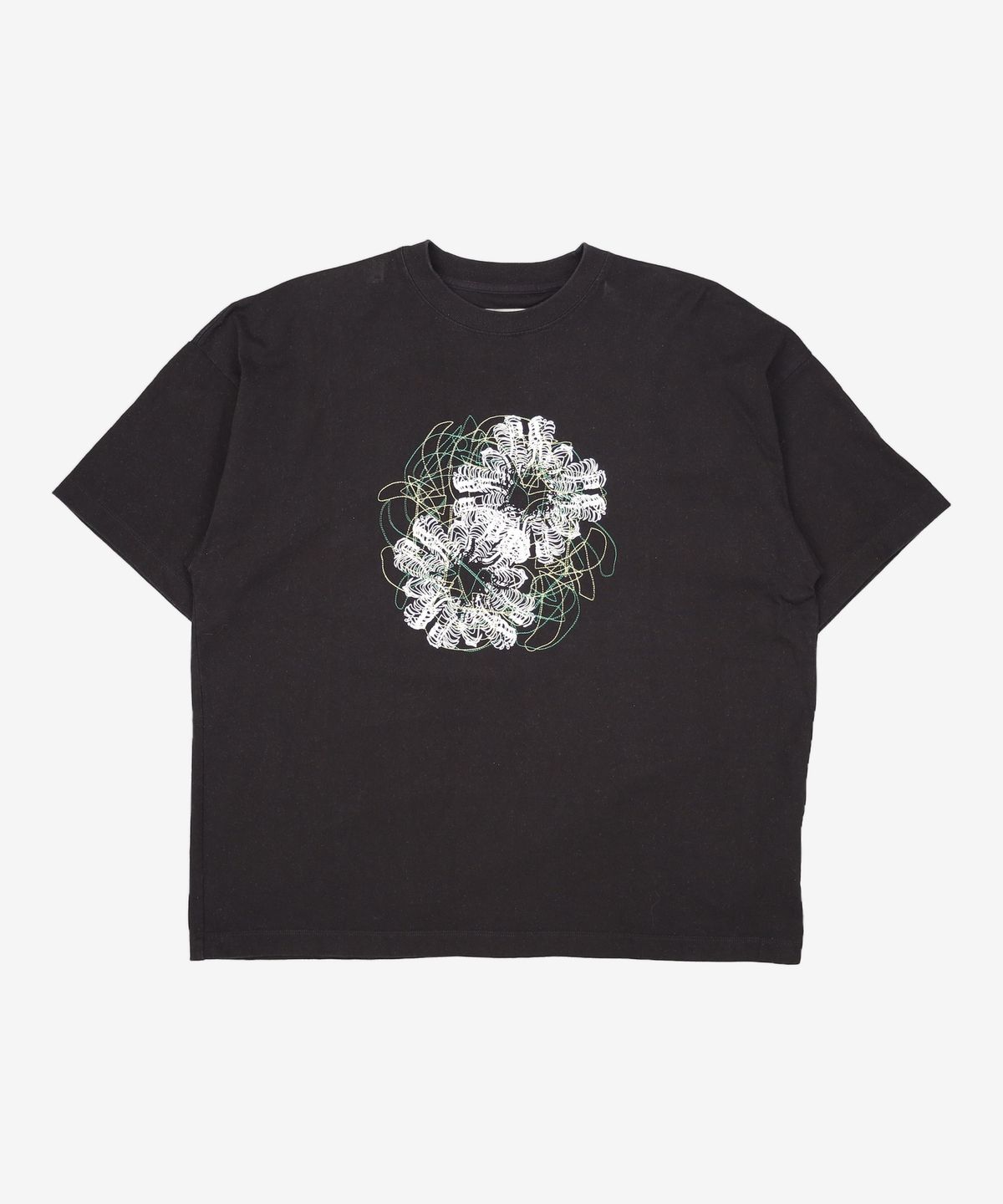메종미네드(MAISON MINED) VINE FLO HALF SLEEVE BLACK L