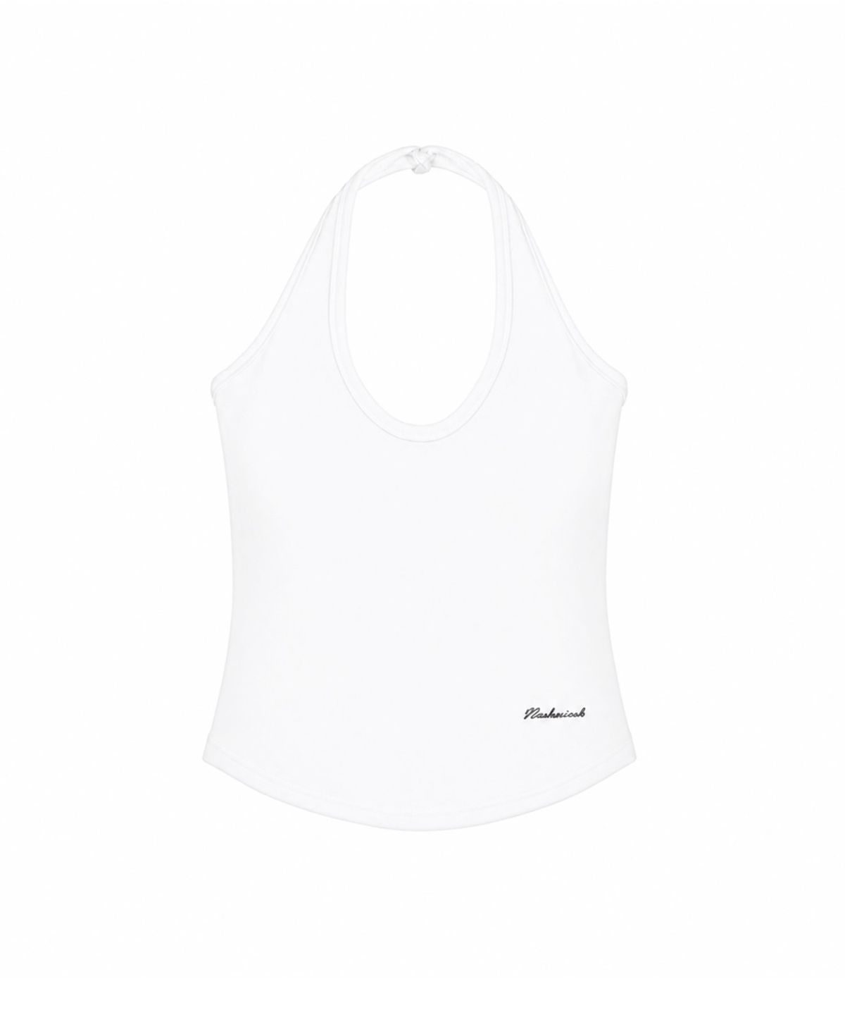 닉앤니콜(NICK&NICOLE) DEEP HALTER TOP_IVORY