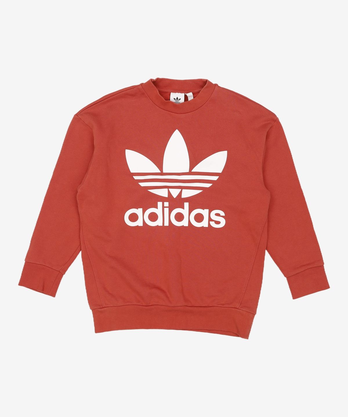 아디다스(ADIDAS) 아디컬러 오버사이즈 트레포일 스웻셔츠 - 시프트 오렌지 / DH5771 XS