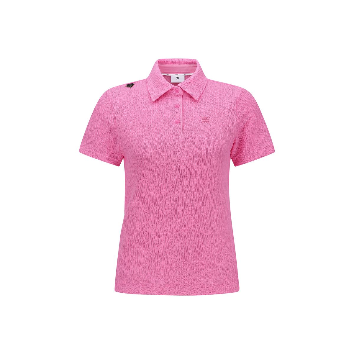 어뉴골프(ANEW GOLF) WOMEN WAVE TEXTURED TRANSITION SHORT SLEEVE T-SHIRTS_PI