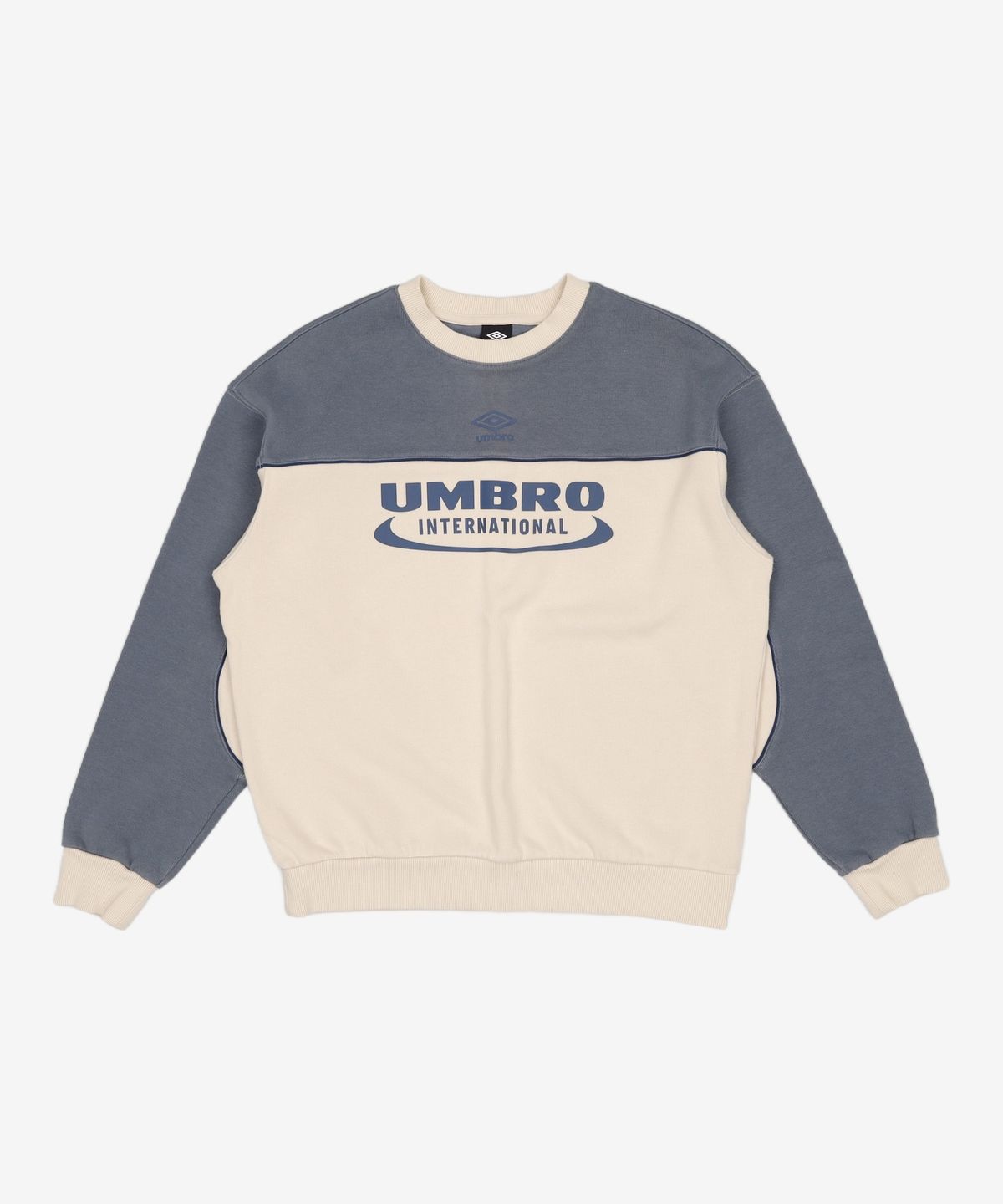 엄브로(UMBRO) 파이핑 맨투맨 오트밀베이지(UO421CFSO5) 90