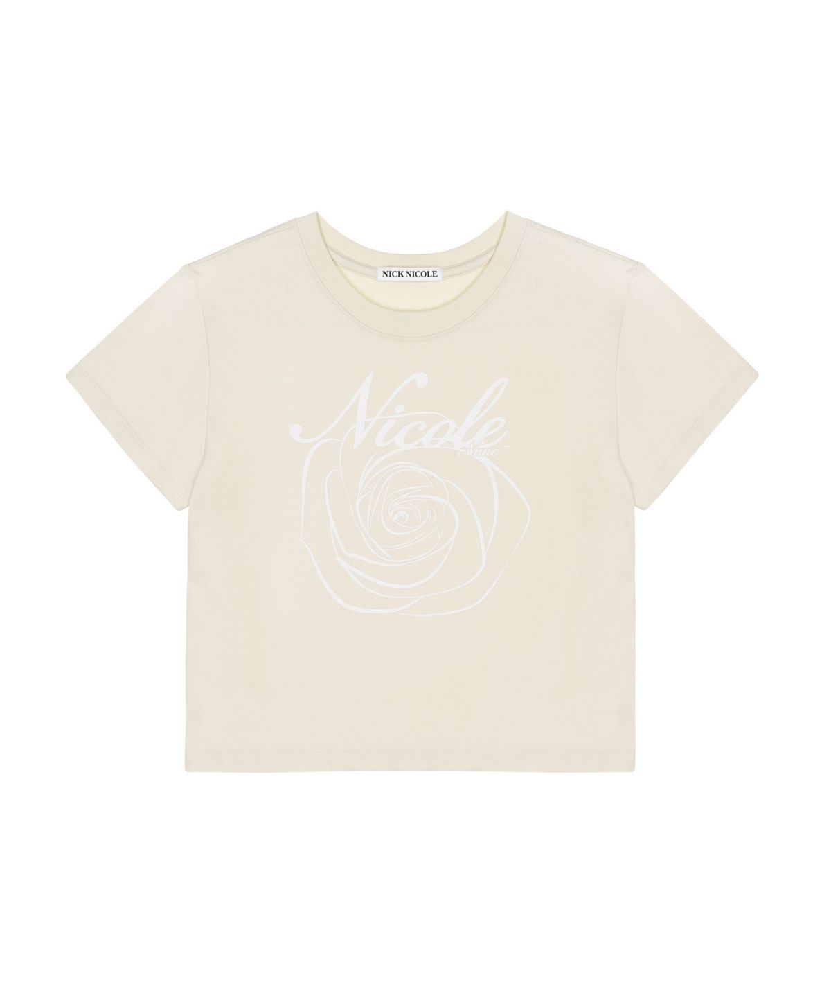 닉앤니콜(NICK&NICOLE) NICOLE ROSE CROP TOP_BEIGE