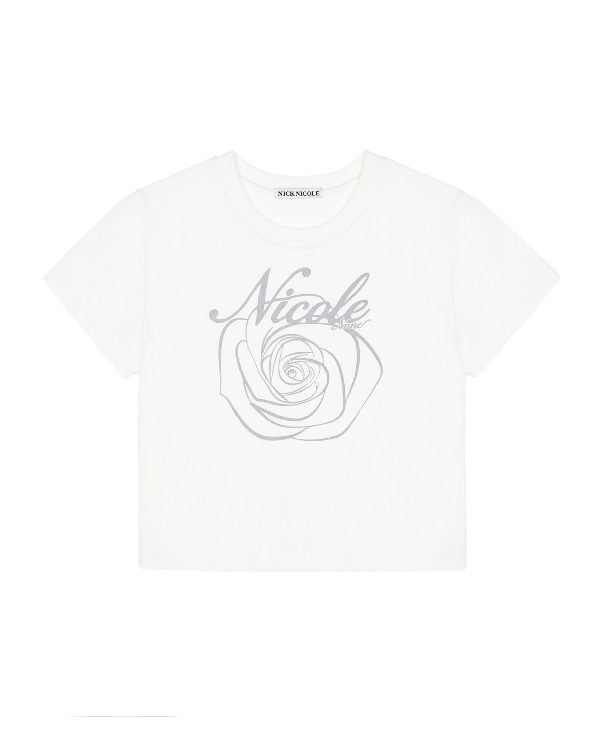 닉앤니콜(NICK&NICOLE) NICOLE ROSE CROP TOP_WHITE