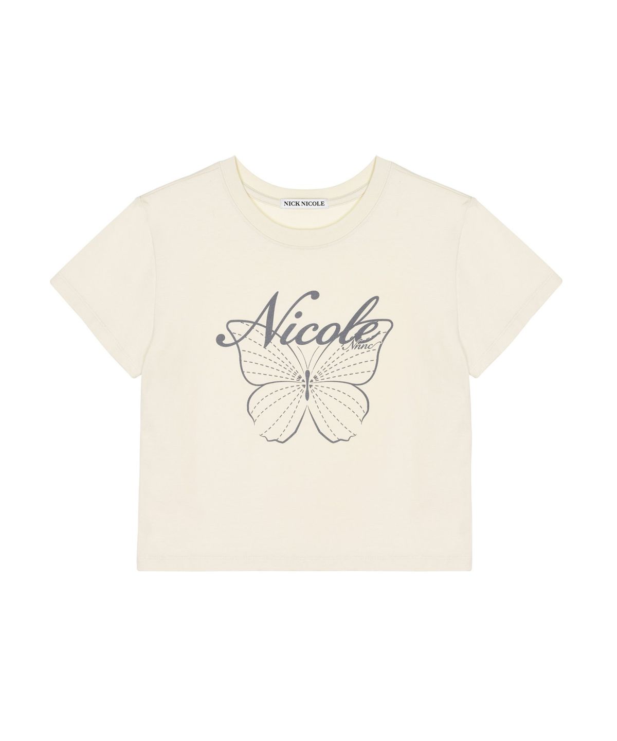 닉앤니콜(NICK&NICOLE) NICOLE BUTTERFLY CROP TOP_BEIGE