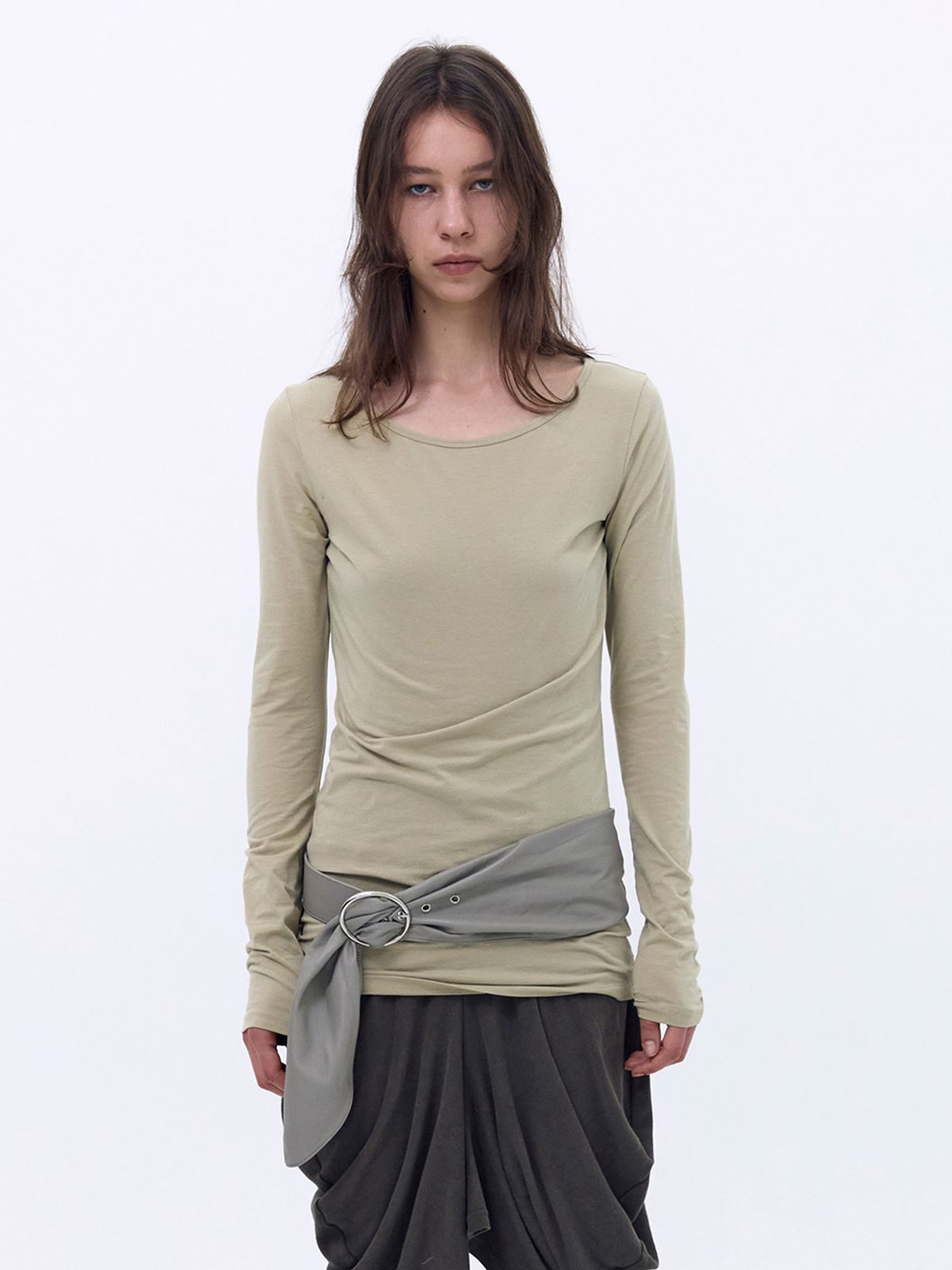 세릭(CERRIC) Soft Long Top _ Deep Beige