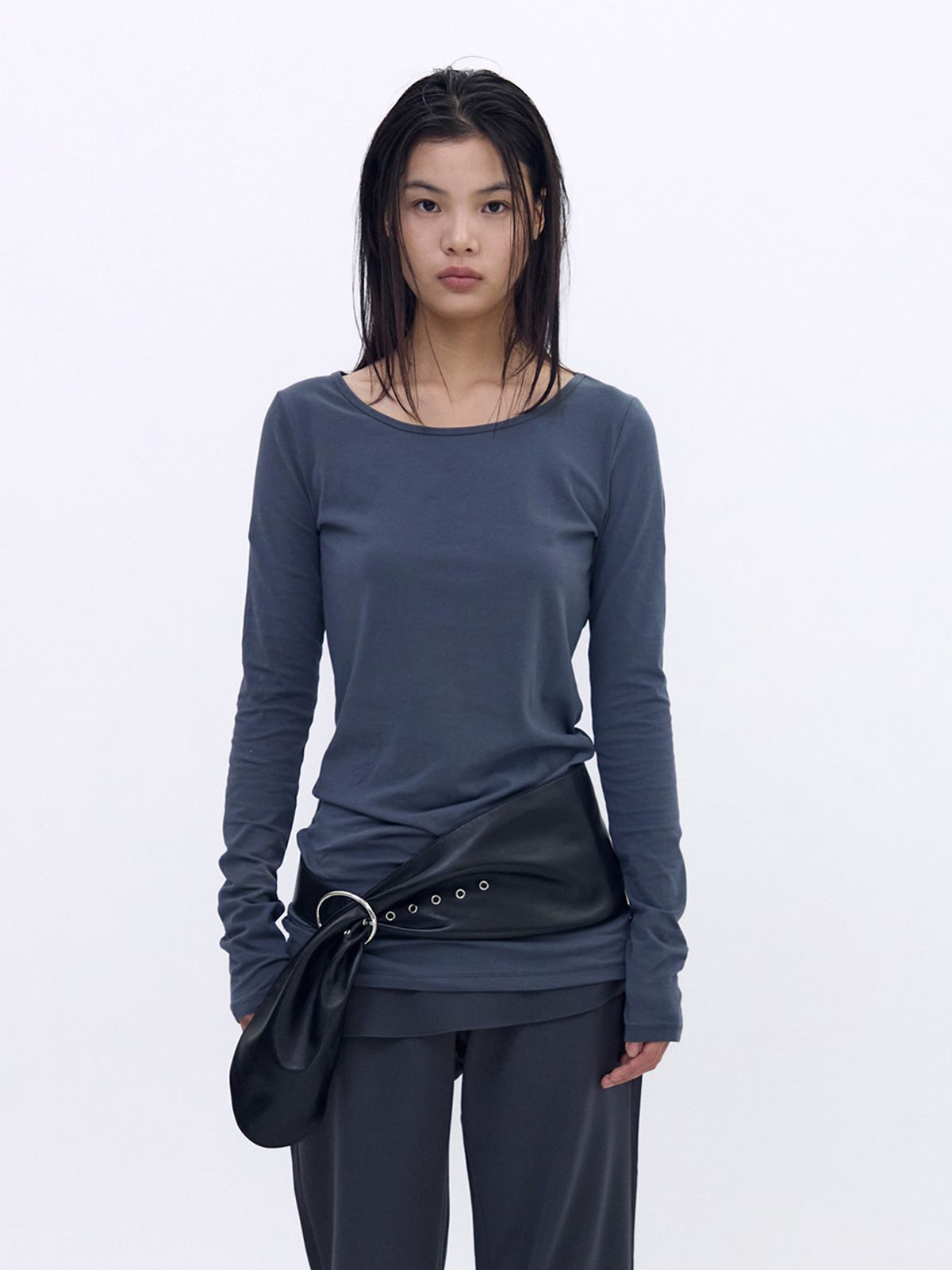 세릭(CERRIC) Soft Long Top _ Navy