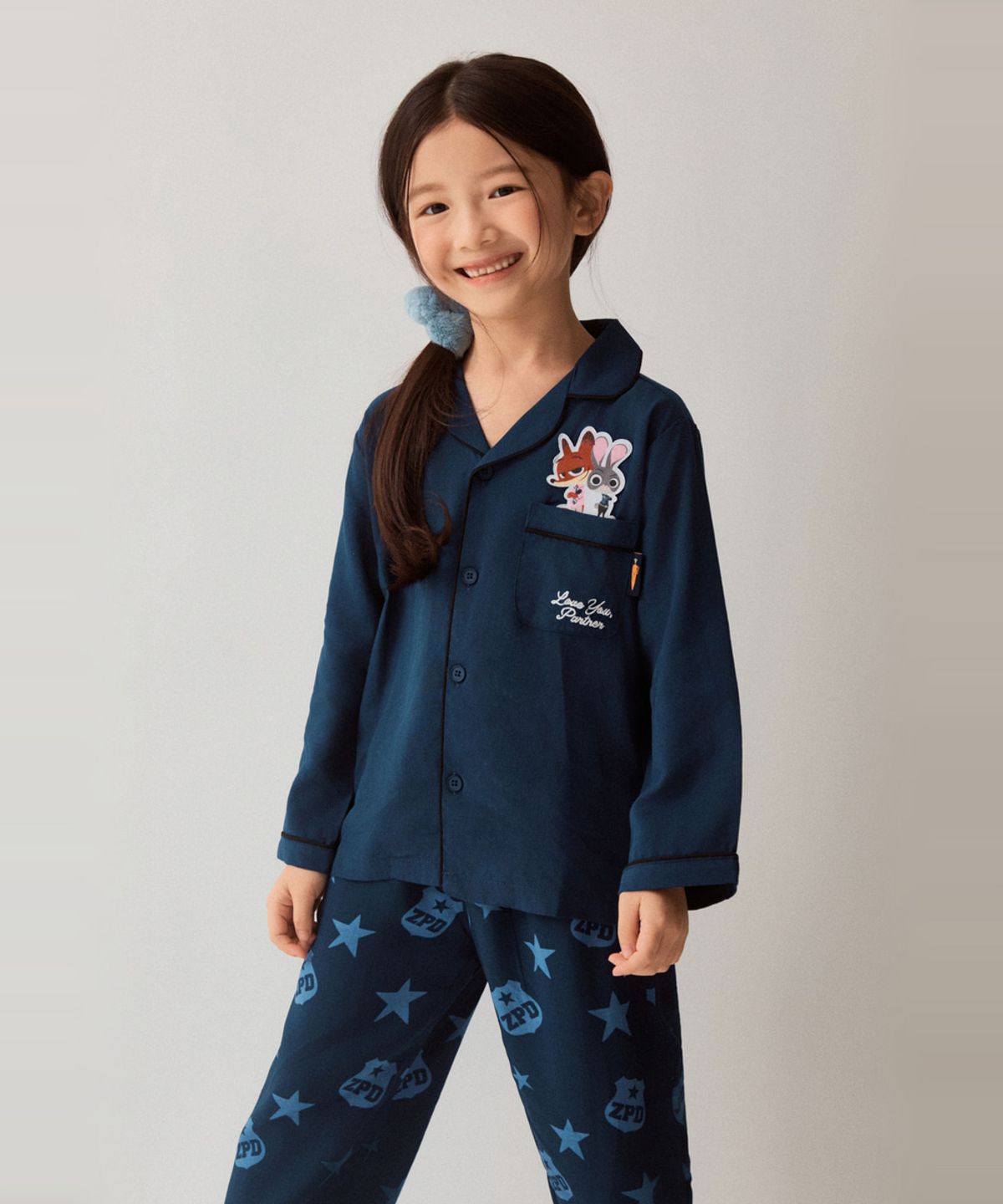 스파오 키즈(SPAO KIDS) [키즈] (주토피아) 긴팔 파자마(Navy)_SPPPG49KU6