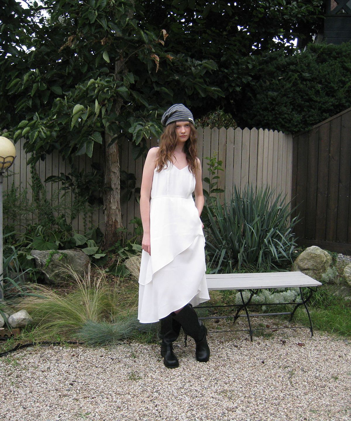 어패럴아카이브(APPAREL ARCHIVE) Tua layered long dress - Ivory