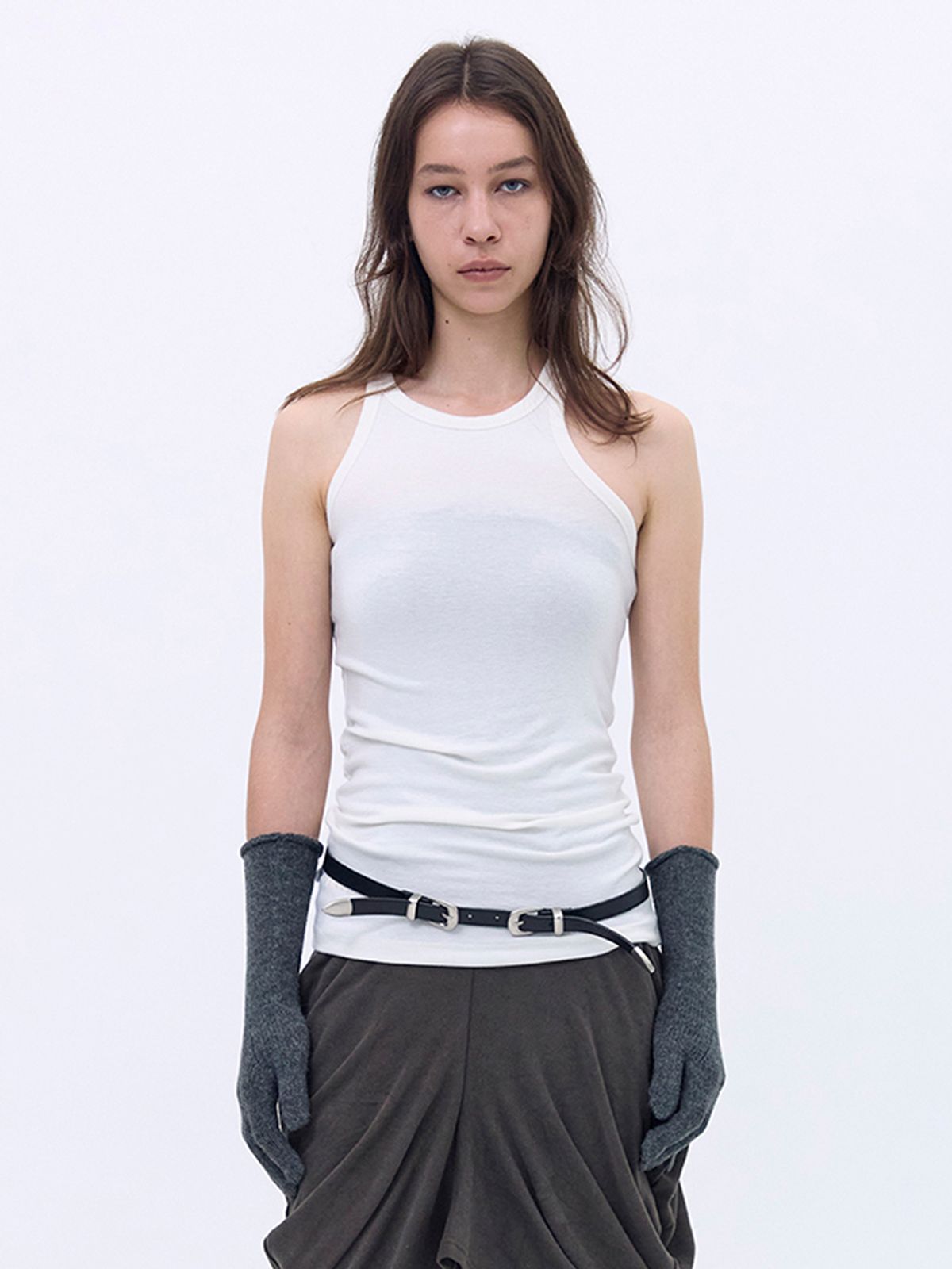 세릭(CERRIC) Back unbalance Sleeveless _ Ivory