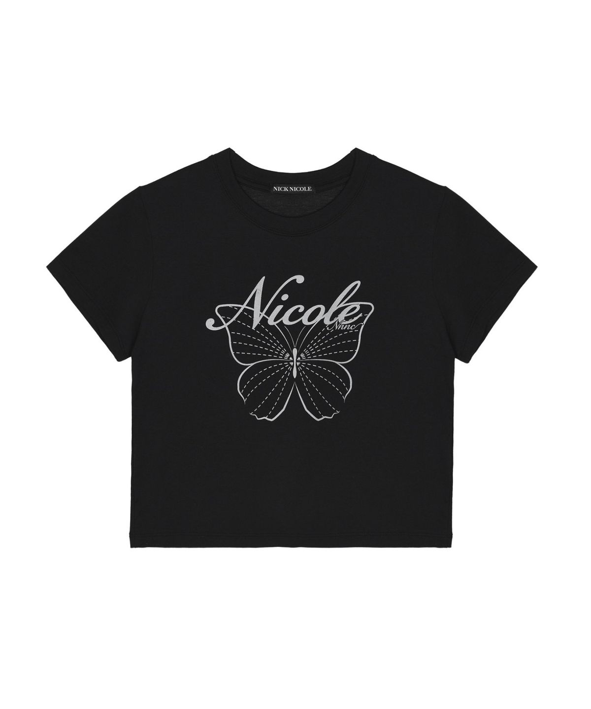 닉앤니콜(NICK&NICOLE) NICOLE BUTTERFLY CROP TOP_BLACK