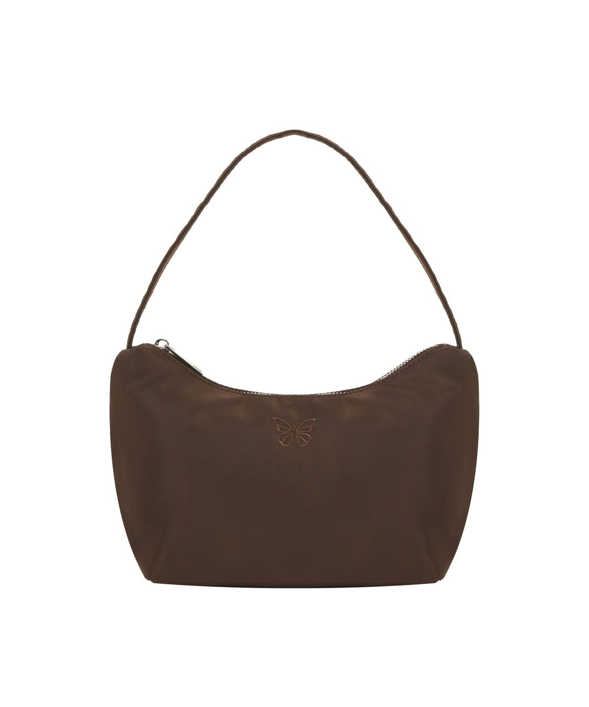 닉앤니콜(NICK&NICOLE) NICOLE NYLON MINI HOBO BAG_BROWN