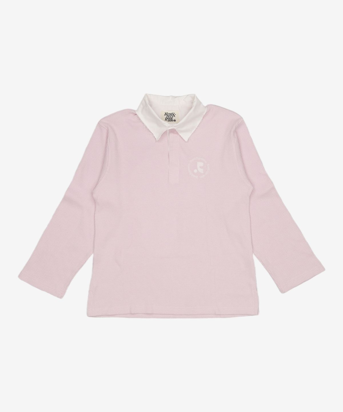 레스트앤레크레이션(REST&RECREATION) RR OVERSIZE POLO T-SHIRT PINK FREE