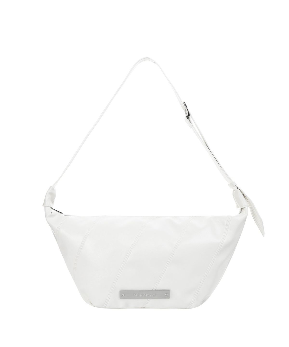 닉앤니콜(NICK&NICOLE) CRYSTAL PANEL HOBO BAG_IVORY