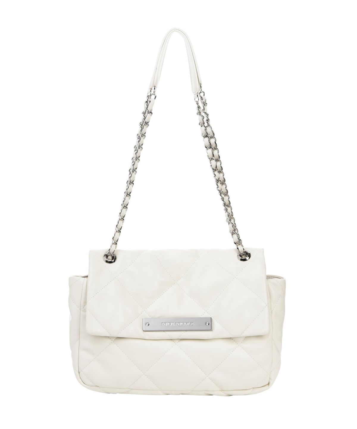 닉앤니콜(NICK&NICOLE) CRYSTAL CLASSIC CHAIN BAG_CREAM