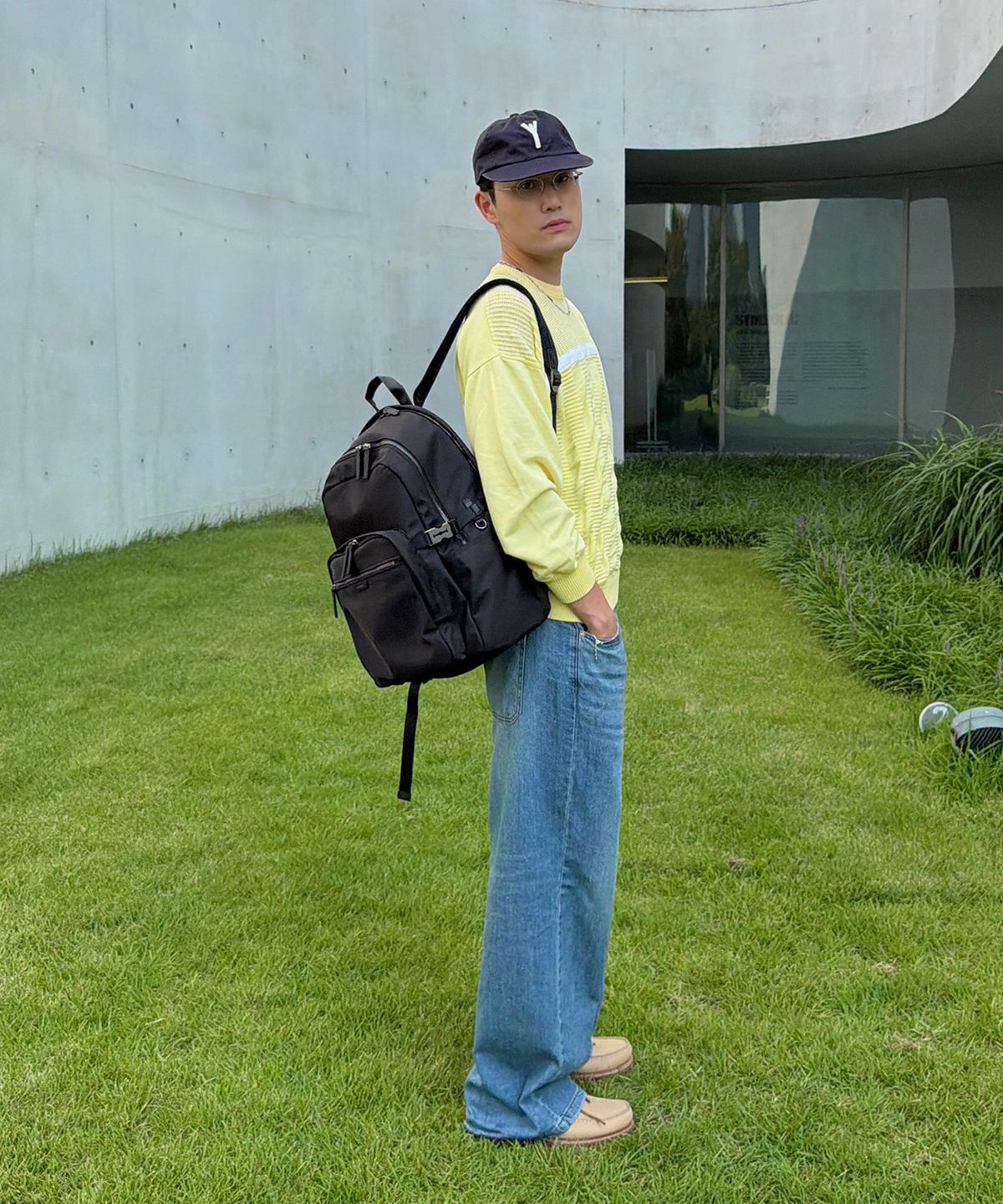분크(VUNQUE) Perfec Two-Touch Slate Backpack (퍼펙 투 터치 슬레이트 백팩) Black
