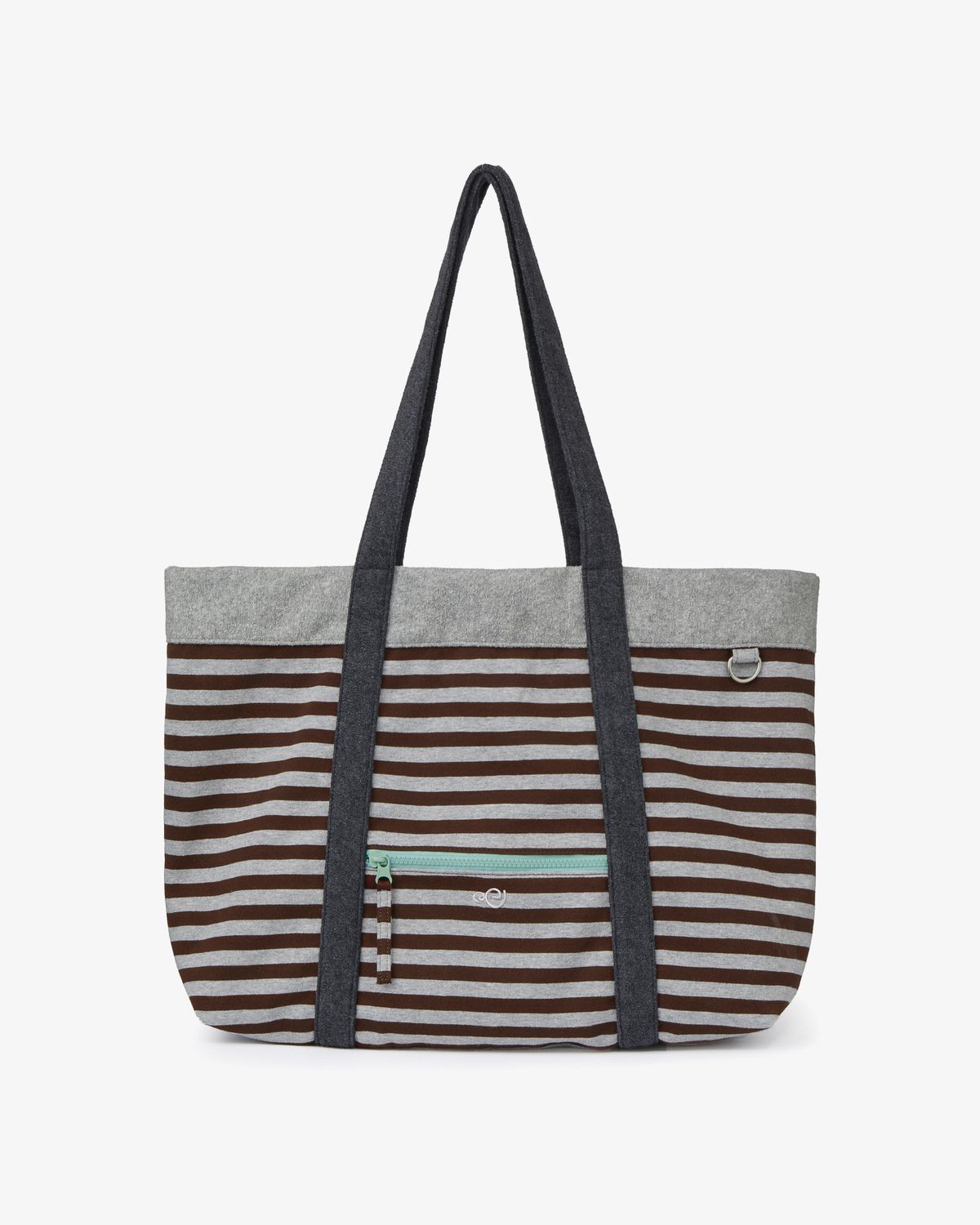에이이에이이(AEAE) STRIPE BIG TOTE BAG [BROWN]