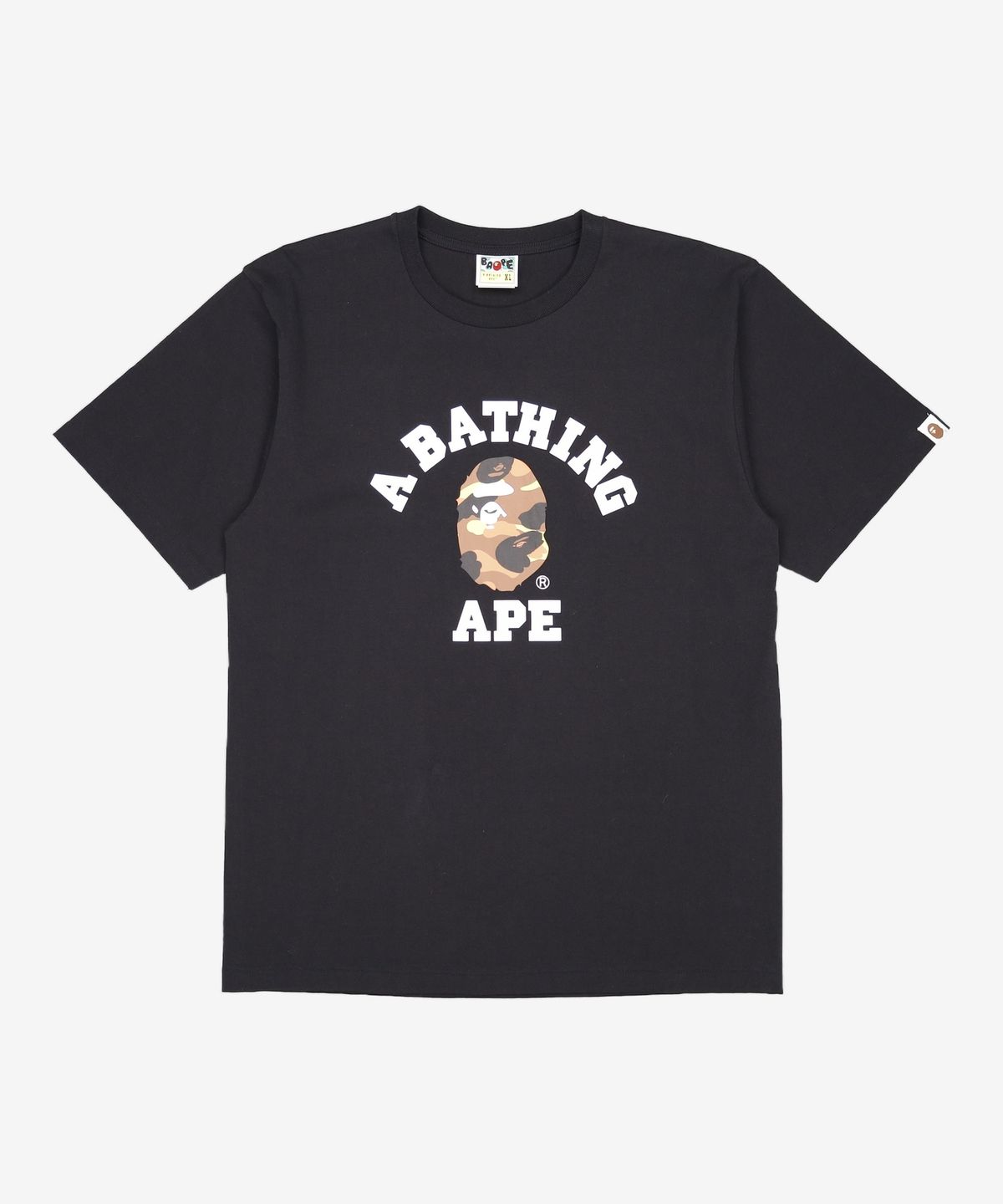 베이프(BAPE) 퍼스트 카모 콜리지 티셔츠(W) BLACK/YELLOW XL