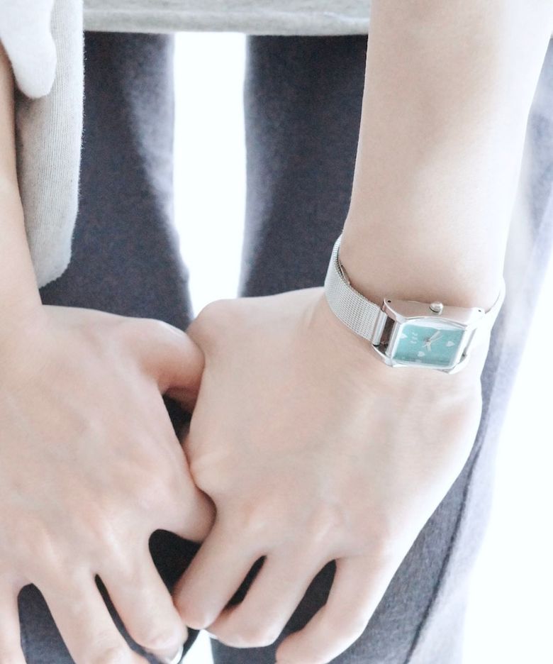 Bubble Heart Watch (Apple Mint)