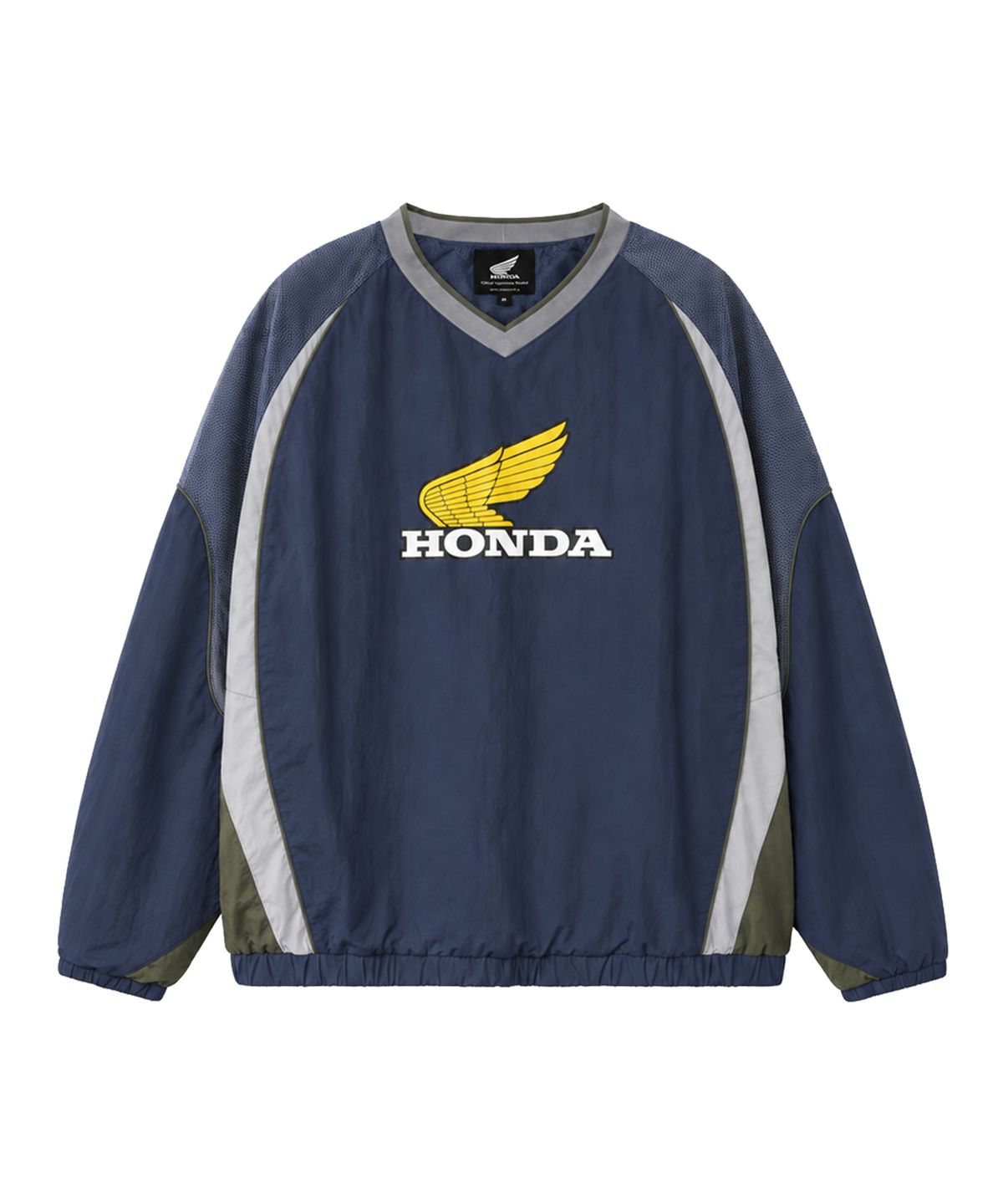 핍스 모터사이클(PHYPS MOTORCYCLE) [김간지 X 핍스 모터사이클] Vintage Logo Speed Track Nylon Long Sleeve Khaki