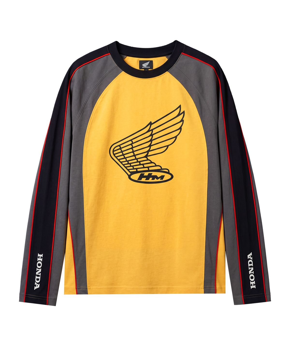 핍스 모터사이클(PHYPS MOTORCYCLE) Vintage Wing Logo Color Block Jersey Yellow