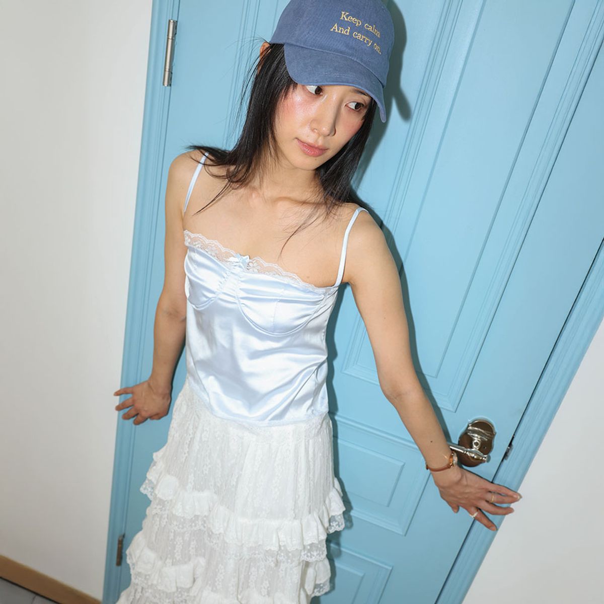 던드롭(DUNDROP) DD_Lace satin camisole