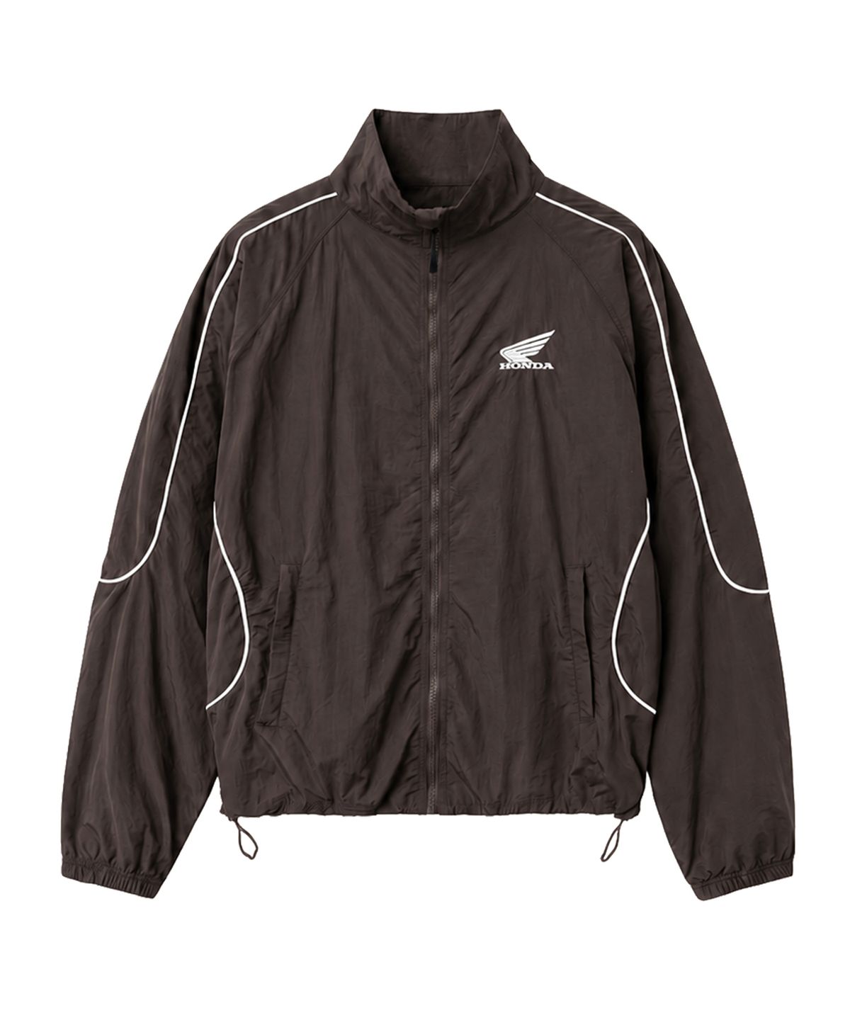 핍스 모터사이클(PHYPS MOTORCYCLE) Basic Logo Nylon Track Jacket Burgundy