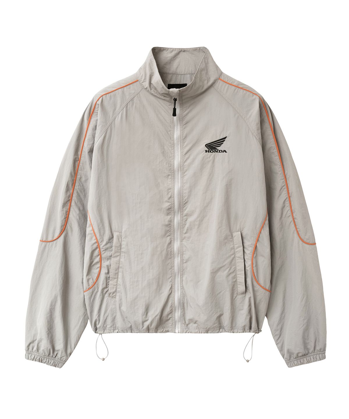 핍스 모터사이클(PHYPS MOTORCYCLE) Basic Logo Nylon Track Jacket Gray
