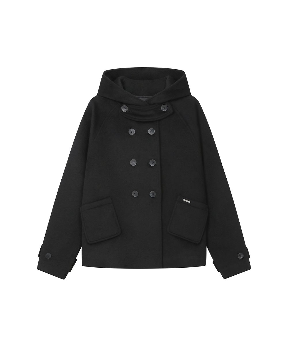 미세키서울(MISEKI SEOUL) Hoodie double button coat BLACK - 사이즈