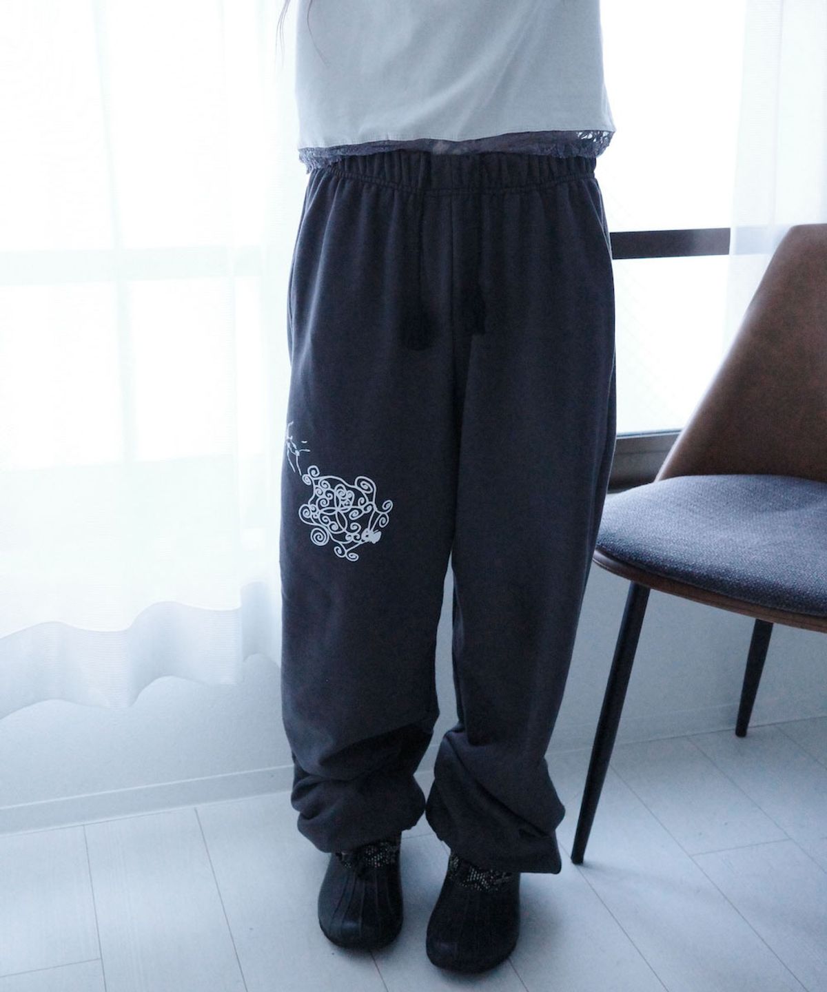 이스페이스(EEESPACE) Web E Clover Pants (Washed Gray)