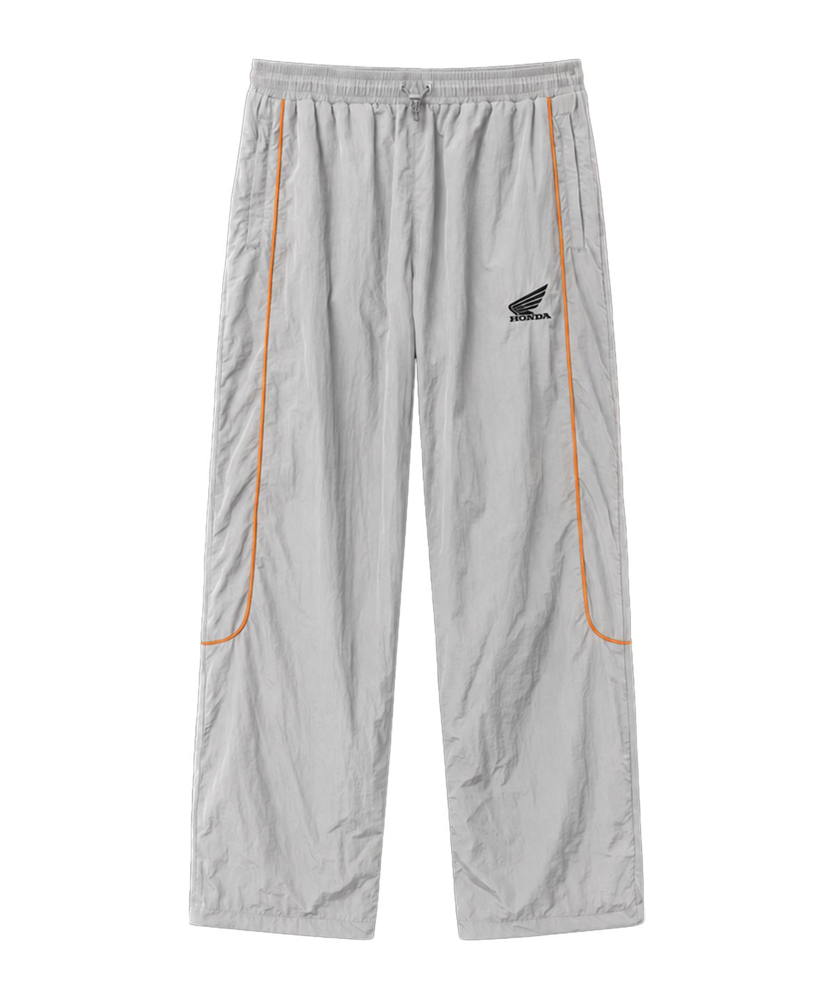 핍스 모터사이클(PHYPS MOTORCYCLE) [김간지 X 핍스 모터사이클] Basic Logo Nylon Track Pants Gray