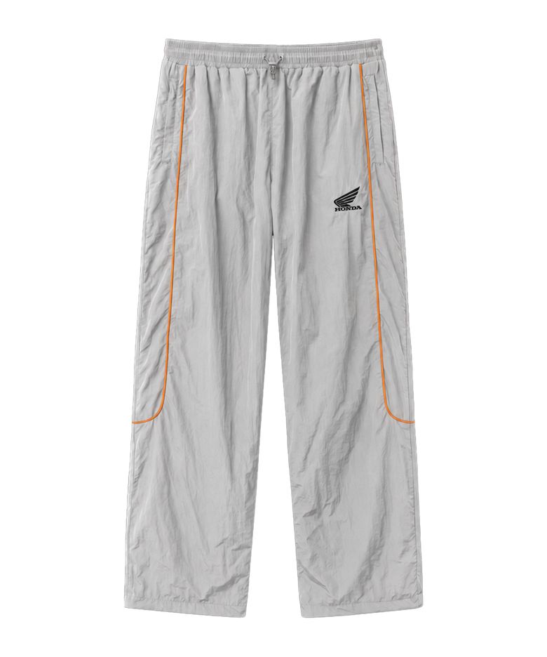 [김간지 X 핍스 모터사이클] Basic Logo Nylon Track Pants Gray