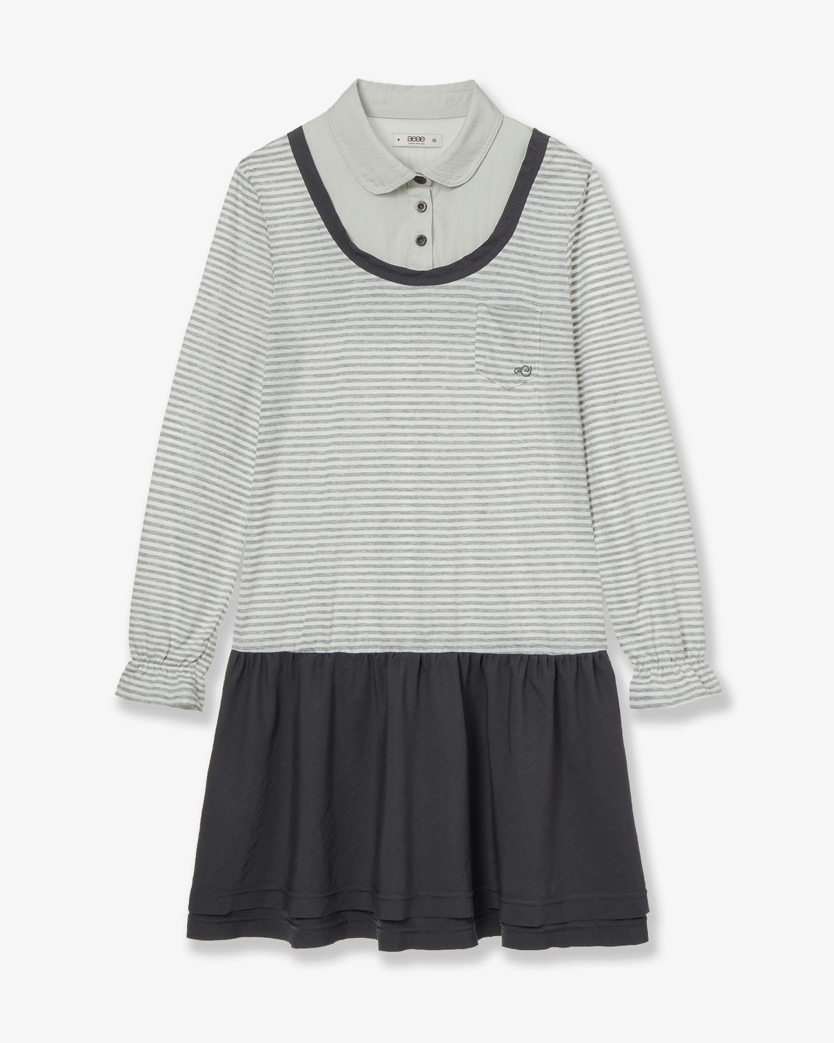 에이이에이이(AEAE) LAYERED ONE PIECE [GREY]