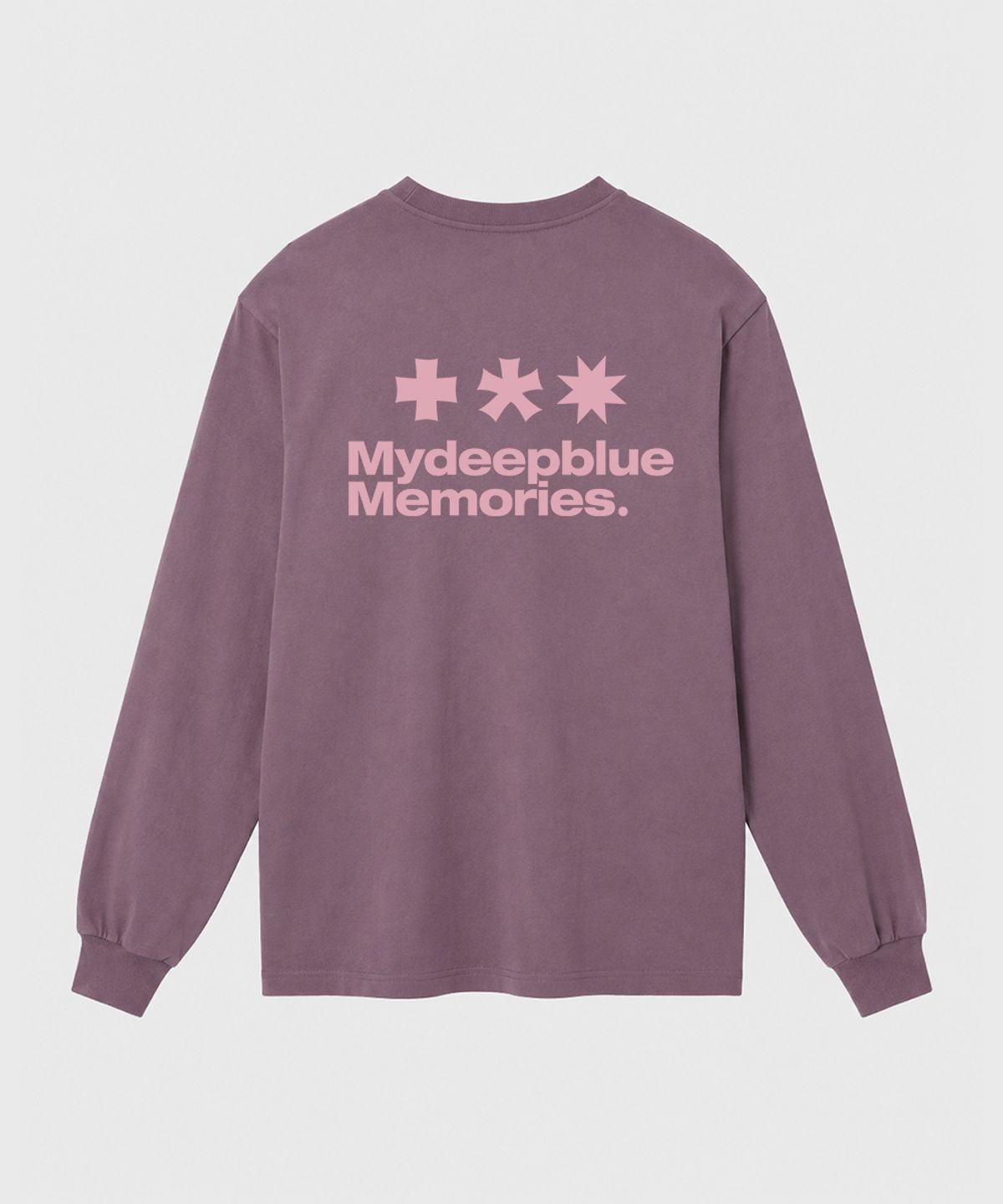 마이딥블루메모리즈(MY DEEP BLUE MEMORIES) MM SYMBOL LOGO LONG SLEEVE T(DARK PINK)